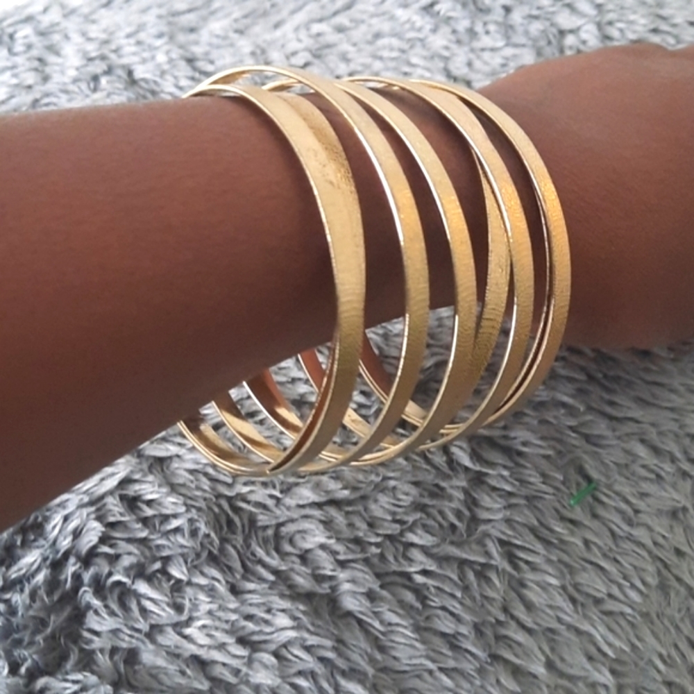 Goldtone Slip-on Bracelet